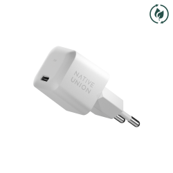 Сетевое зарядное устройство для смартфонов и планшетов Native Union Fast GaN Charger PD 30W USB-C Port White